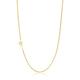 9ct Yellow Gold Silver Filled 45cm Round Belcher Chain