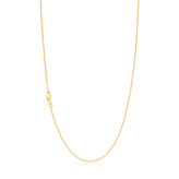 9ct Yellow Gold Silver Filled 45cm 40 Gauge Cable Chain