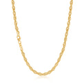 9ct Yellow Gold Silver Filled 45cm Singapore Chain