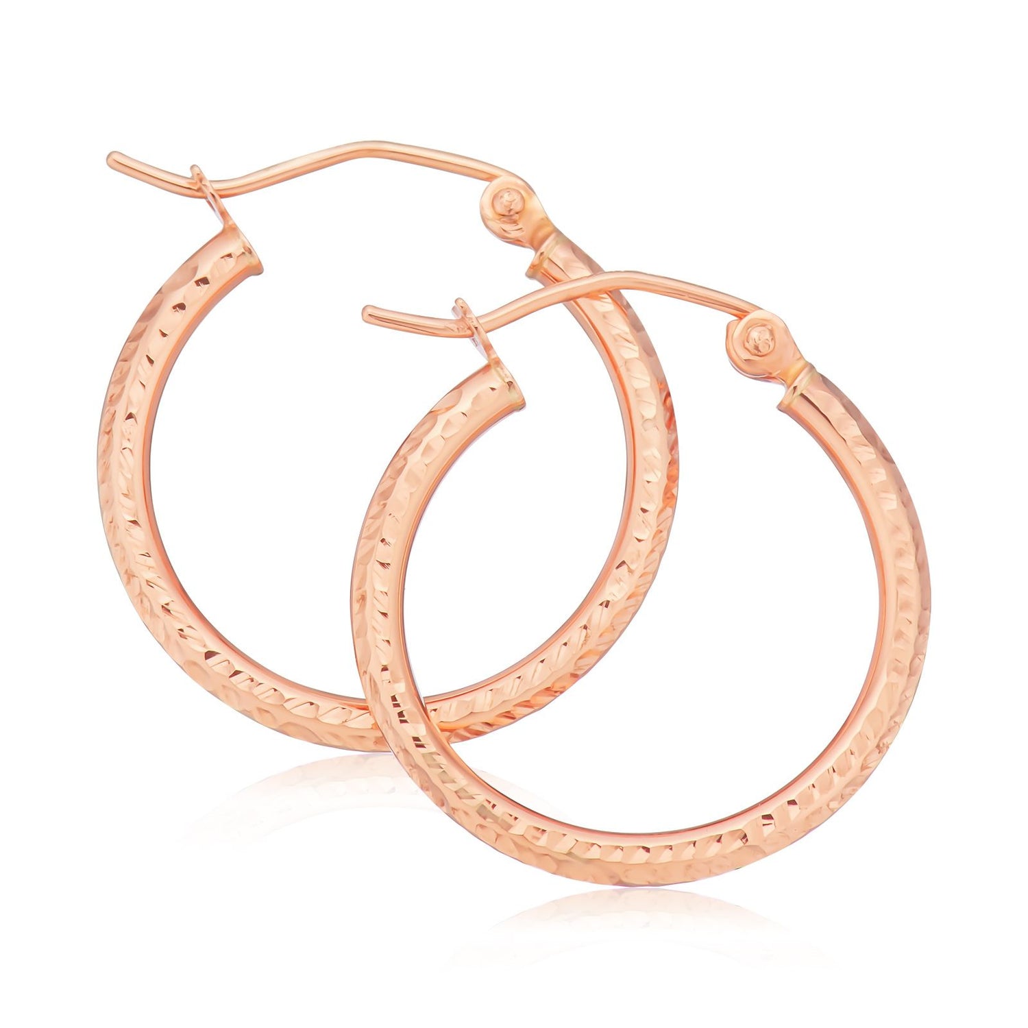 Rose Gold Hoop Earrings
