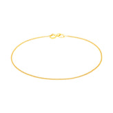9ct Yellow Gold Silver Filled 19cm 30 Gauge Curb Bracelet