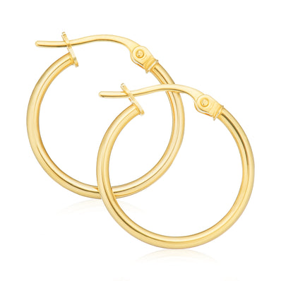 9ct Yellow Gold 151x1.5mm Polished Earrings