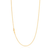 9ct Yellow Gold 45cm 50 Gauge Anchor Chain