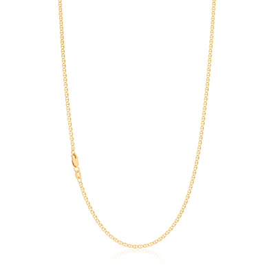 9ct Yellow Gold 45cm 50 Gauge Anchor Chain
