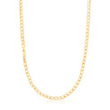 9ct Yellow Gold 55cm Long Curb 120 Gauge Chain