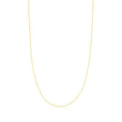 9ct Yellow Gold 40cm Round Belcher 35 Gauge Chain