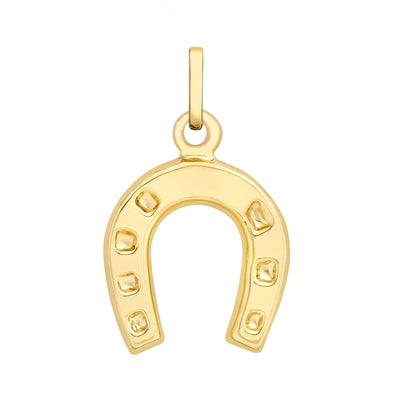 9ct Yellow Gold Horse Shoe Pendant