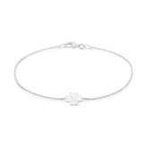 Sterling Silver 19 cm Clover Enamel Bracelet