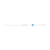 Sterling Silver 16cm Children's Evil Eye Enamel Bracelet