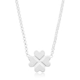 Sterling Silver 45 cm Clover Enamel Necklace