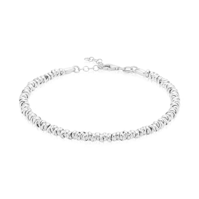 Sterling Silver 19cm Rope Bracelet