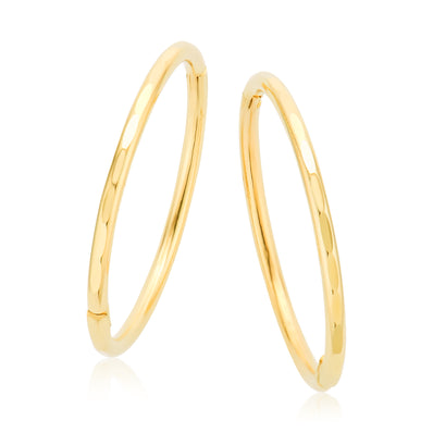 9ct Yellow Gold 16mm Pattern Sleeper