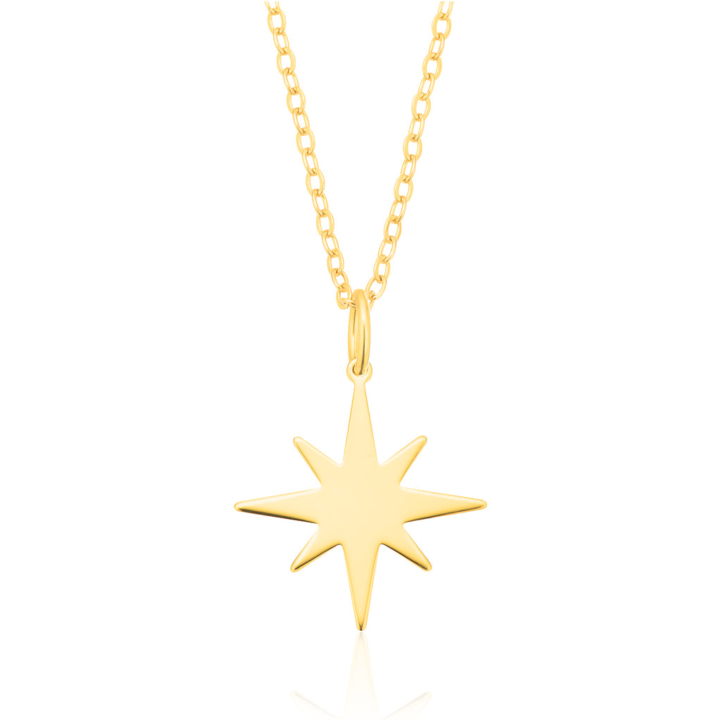 9ct Yellow Gold Star Pendant