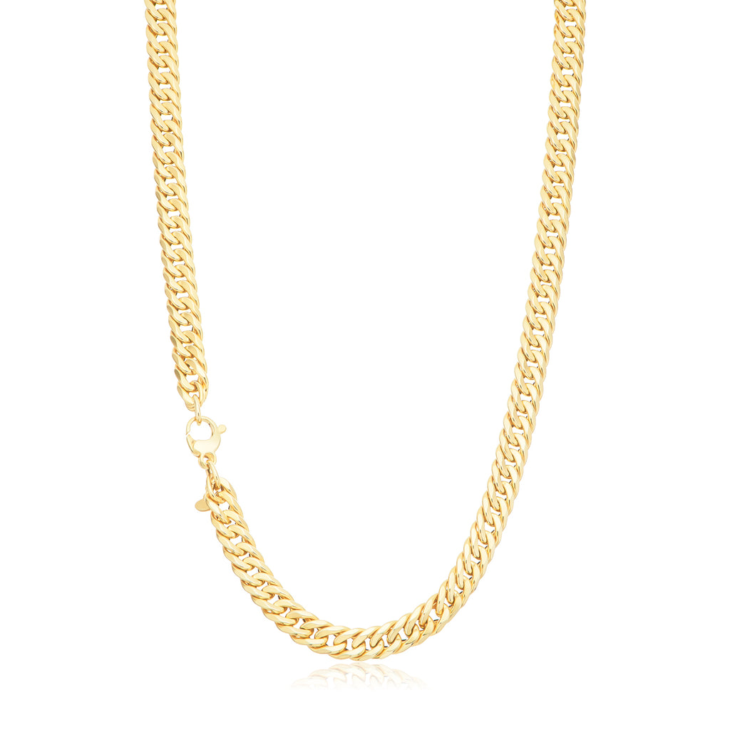 9ct Yellow Gold 55cm Curb Double Hollow Chain