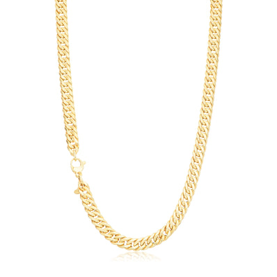 9ct Yellow Gold 55cm Curb Double Hollow Chain