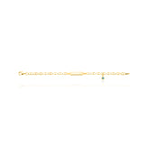 9ct Yellow Gold Silver Filled 15cm Children's Evil Eye ID Bracelet