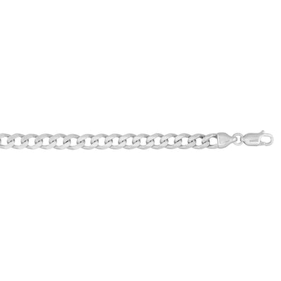 Sterling Silver 21cm Bevdicut Curb 150 Gauge Bracelet