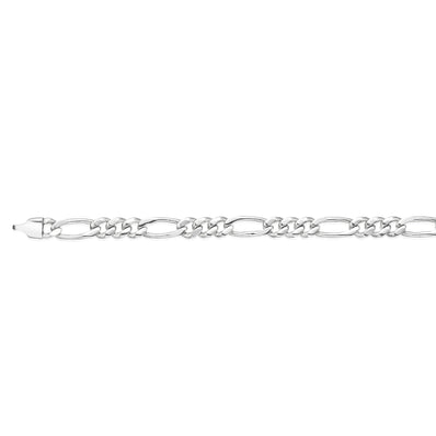 Sterling Silver 23cm Bevdicut Curb 300 Gauge Bracelet