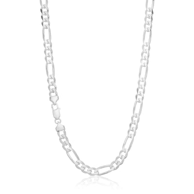 Sterling Silver 55cm 1:3 Figaro 200 Gauge Chain