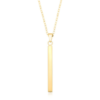 9ct Yellow Gold Bar Pendant