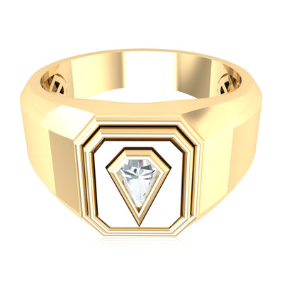 Celebration 9ct Yellow Gold Shield Cut 0.25 CARAT tw Men's Lab Grown Diamond Ring