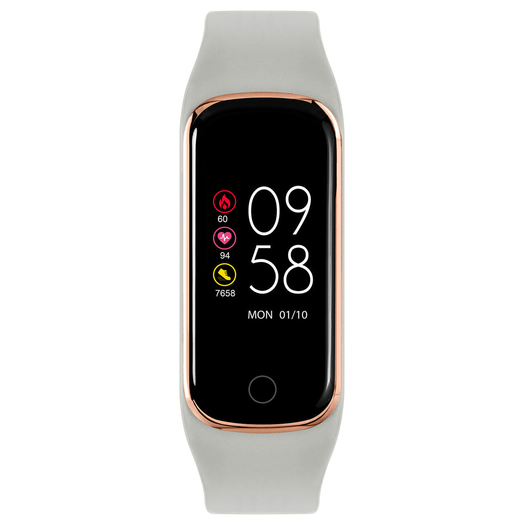 Reflex Active Grey & Gold Series 08 Slimline Sports Smart Watch