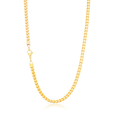Tensity Stainless Steel Gold Tone 60cm Foxtail Chain