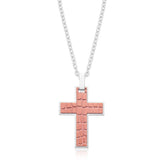 Stainless Steel 50cm Cross Pattern Pendant