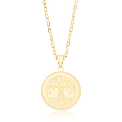 9ct Yellow Gold Tree of Life Pendant