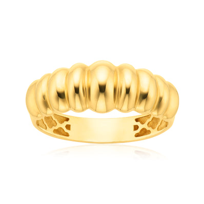 9ct Yellow Gold Croissant Ring