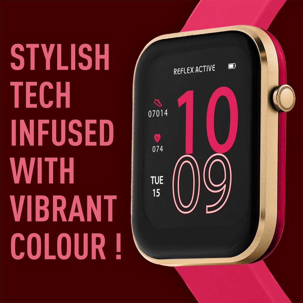 Reflex Active Series 12 Pink Smart Watch RA122152 Zamels