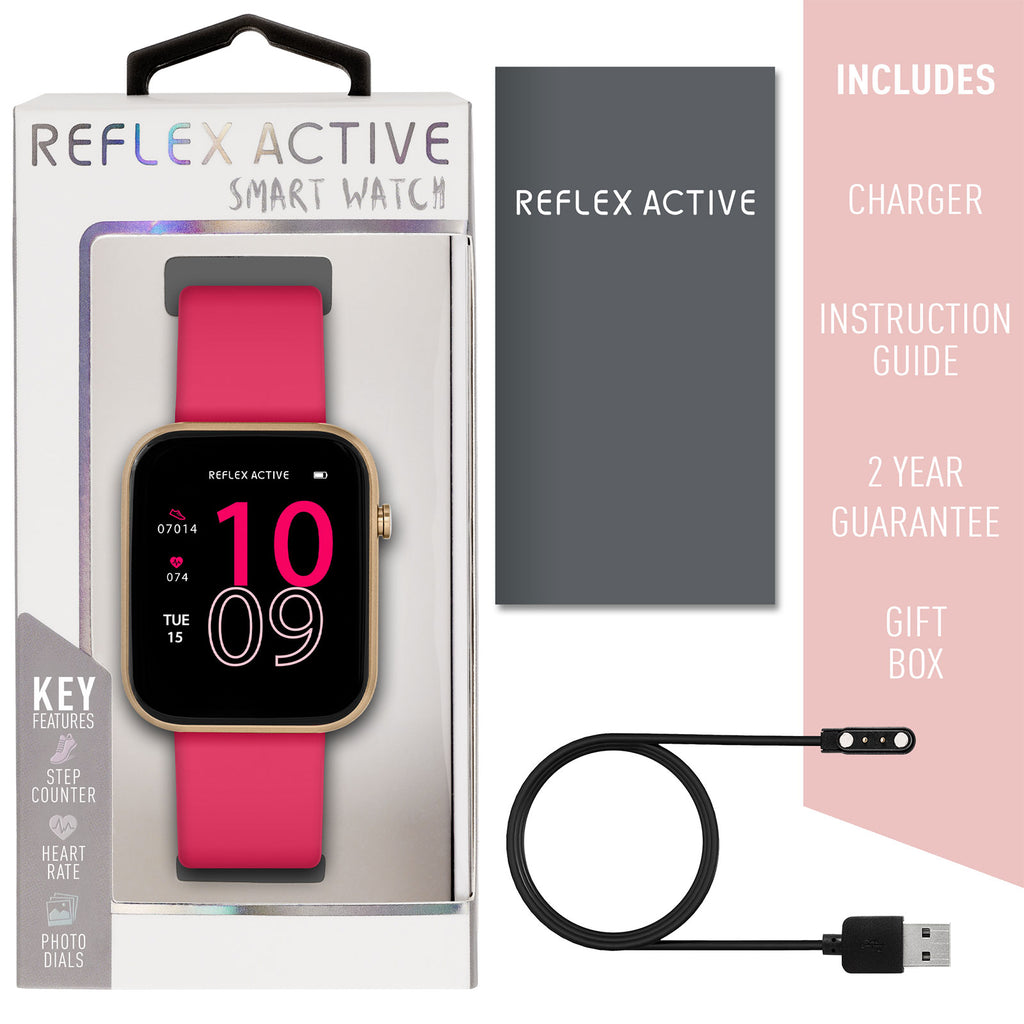 Reflex Active Series 12 Pink Smart Watch RA12-2152