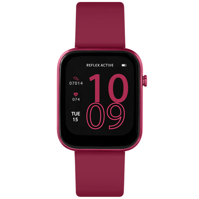 Reflex Active Series 12 Berry Red Multi-Function Smart Watch RA12-2158