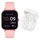 Reflex Active Series 17 Pink Smart Watch & Earbud Bundle RA17-2162-TWS