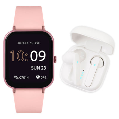 Reflex Active Series 17 Pink Smart Watch & Earbud Bundle RA17-2162-TWS