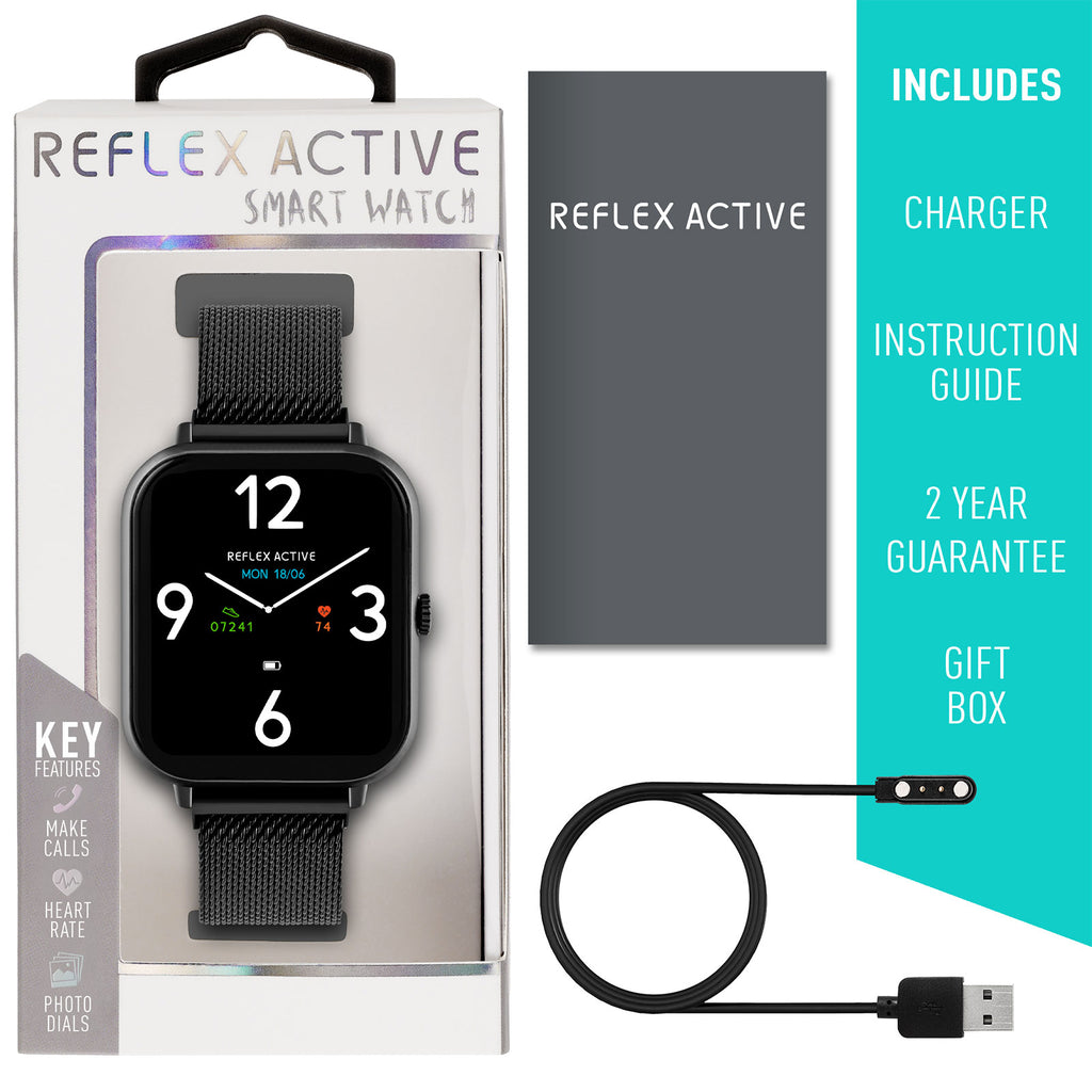 Reflex Active Series 23 Black Smart Watch RA23-4076