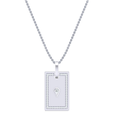 Celebration Sterling Silver Shield 0.40 Carat tw Lab Grown Diamond Pendant