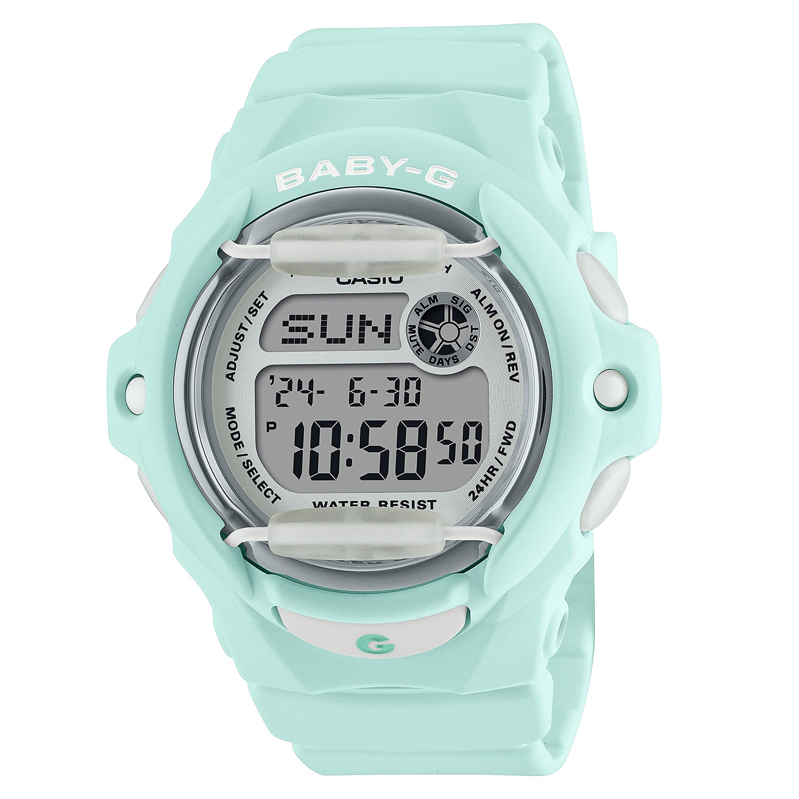 Casio Baby-G Pastel Mint Digital Youth Watch BG169U-3D