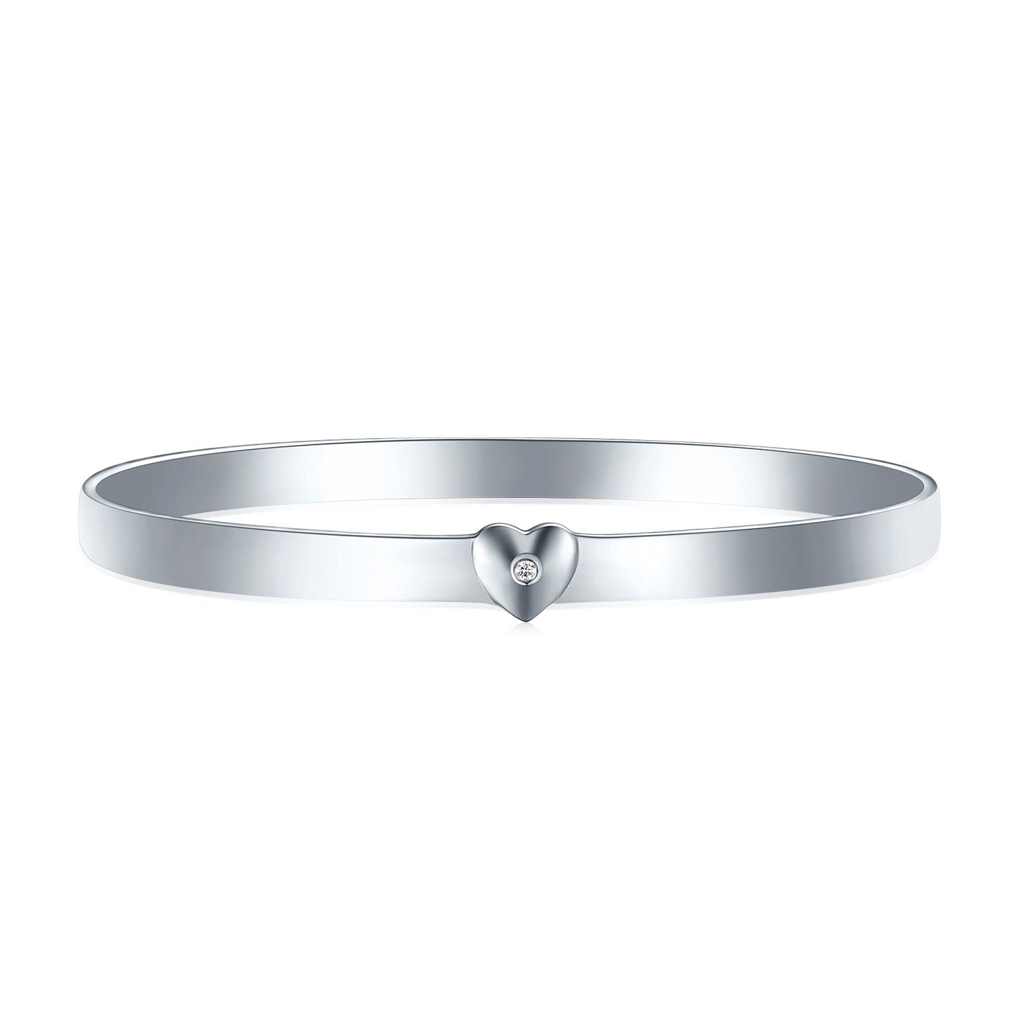 Child Silver Rounds Sterling Silver Round Cut 50mm White Children's Diamond Set Ring