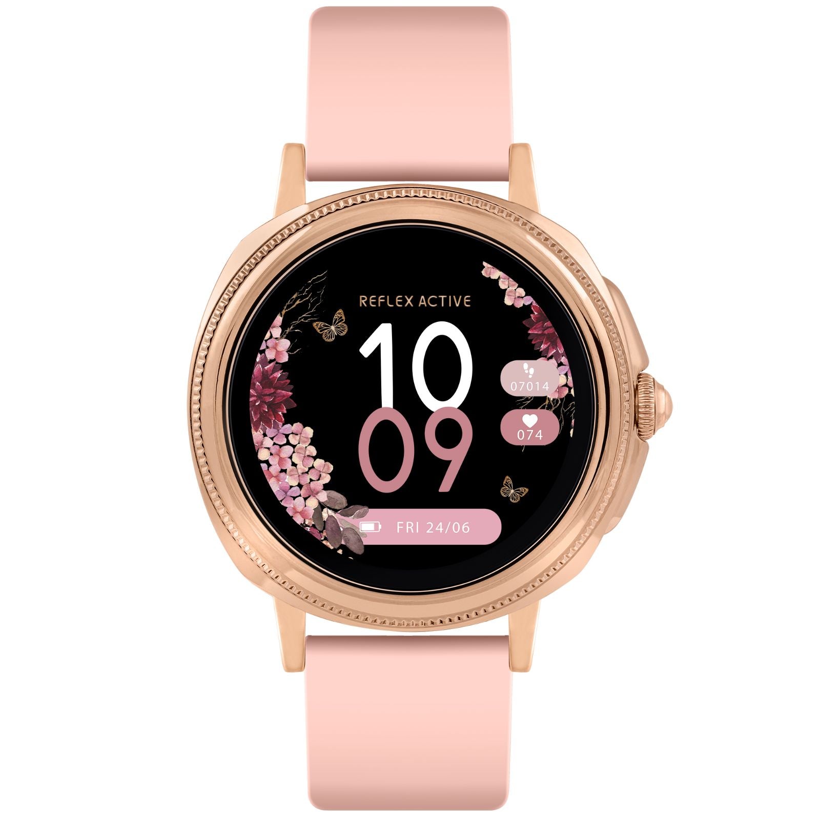 Reflex Active Series 25 Pink Rose Gold Smart Watch RA25-2176