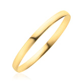 9ct Yellow Gold 65x6mm Half Round Bangle