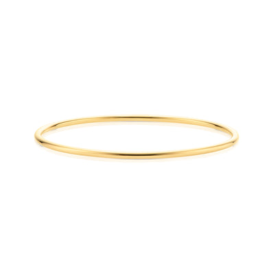 9ct Yellow Gold 68x2.5mm Solid Polished Golf Bangle