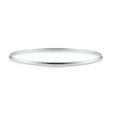 9ct White Gold 64x4mm Bangle