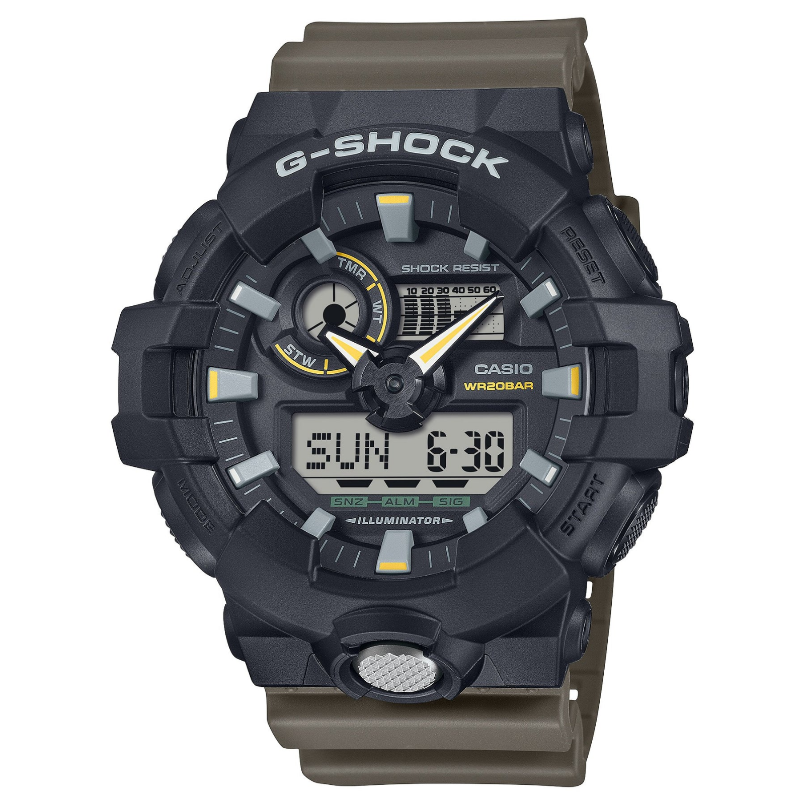 Casio G-ShockTwo Tone Utility Watch GA-710TU-1A3