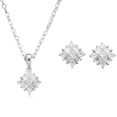 Zamel's Sterling Silver Cubic Zirconia Set