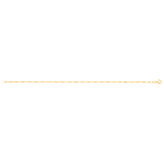 9ct Yellow Gold 19cm Singapore 30 Gauge Bracelet