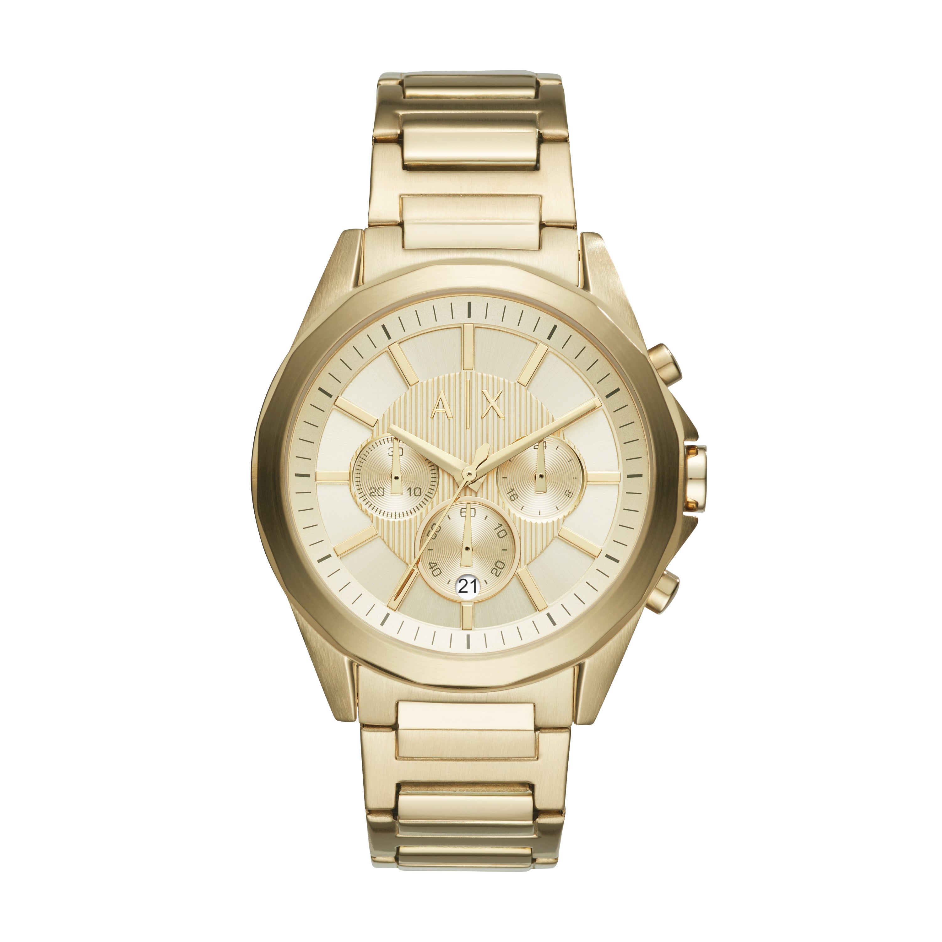 Armani Exchange Chronograph Gold-Tone Stainless Steel Watch AX2602