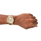 Armani Exchange Chronograph Gold-Tone Stainless Steel Watch AX2602