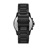 Armani Exchange Chronograph Black Stainless Steel Watch and Bracelet Set AX7153SET