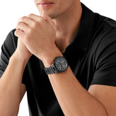Michael Kors Lexington Chronograph Black Stainless Steel Watch MK9154